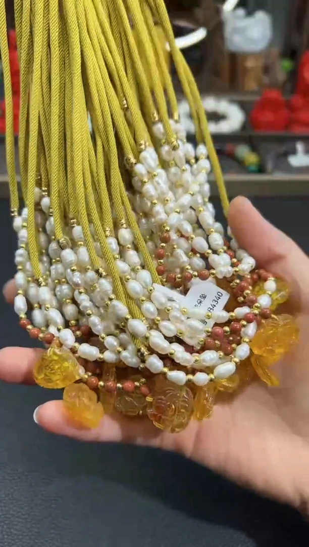 【闪购商品】琥珀手链未镶嵌 B4340 多样性一件发货