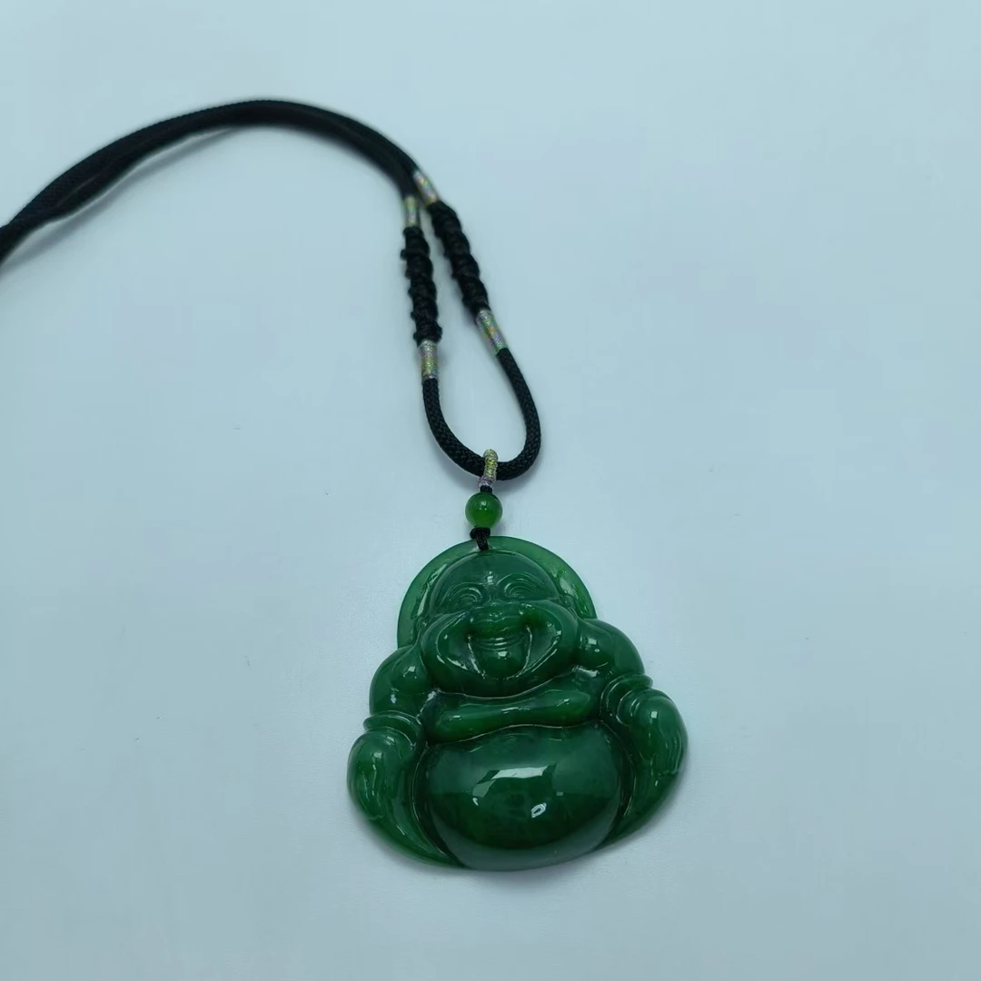 和田碧玉大佛公坠 B5717 多样性发其一 气质 | 时尚  百搭 | 珠宝