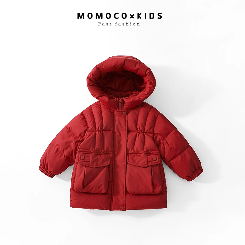 MOMOCO2024休闲保暖冬季时尚百搭韩版休闲口袋羽绒服76830102220