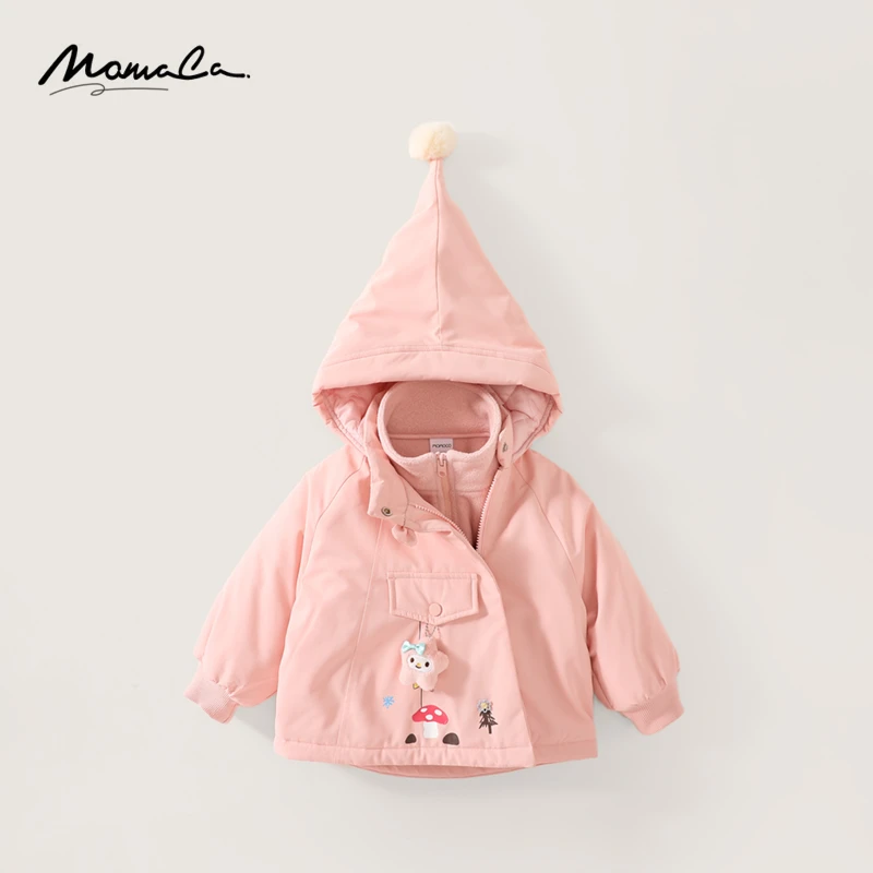 MOMOCO秋季新款女童洋气可爱休闲设计感百搭外套75830101034