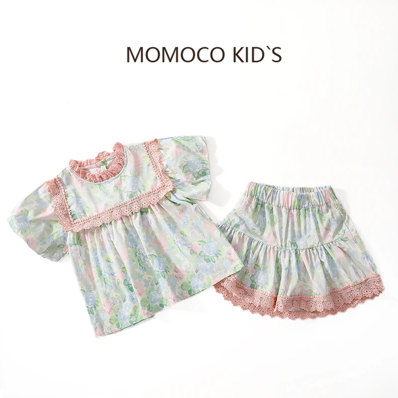 女童碎花韩版小套装小童女宝宝童装衣服夏季套装3-6岁75630580009