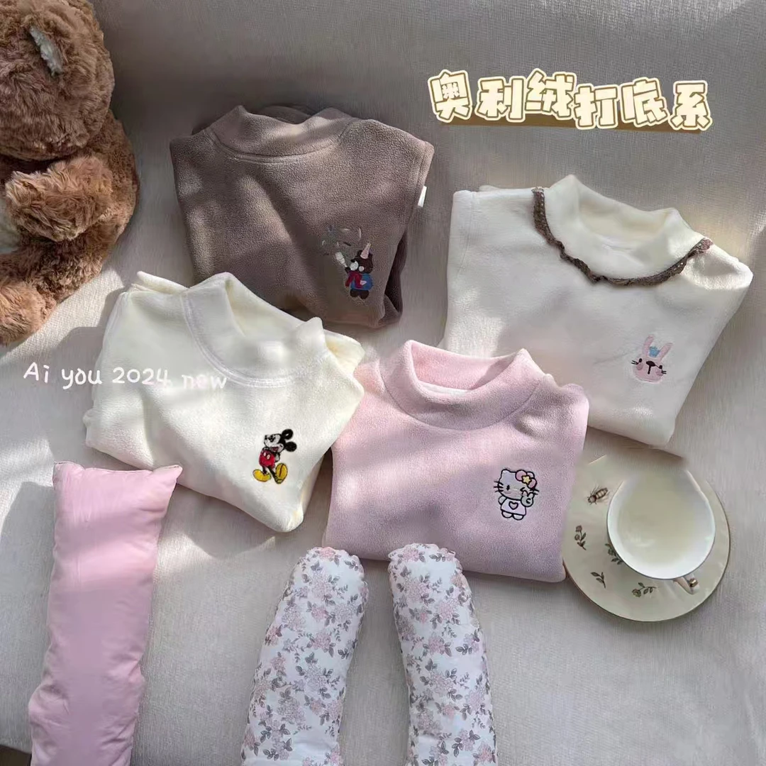 耀火粉丝专属加绒加厚男宝女宝亲肤保暖半高领洋气长袖打底衫