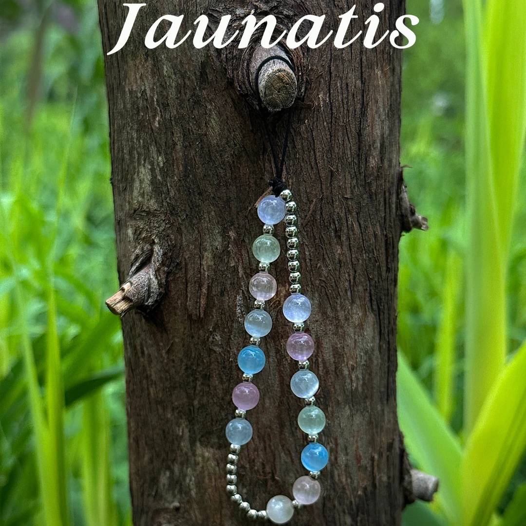 Jaunatis无尽之始 ·原创绿色好心情手机链挂绳挂饰便携·不可手提