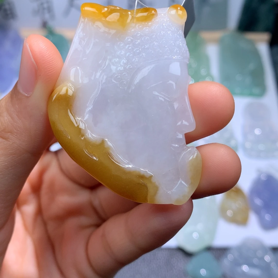 定制翡翠未镶嵌天然翡翠挂件