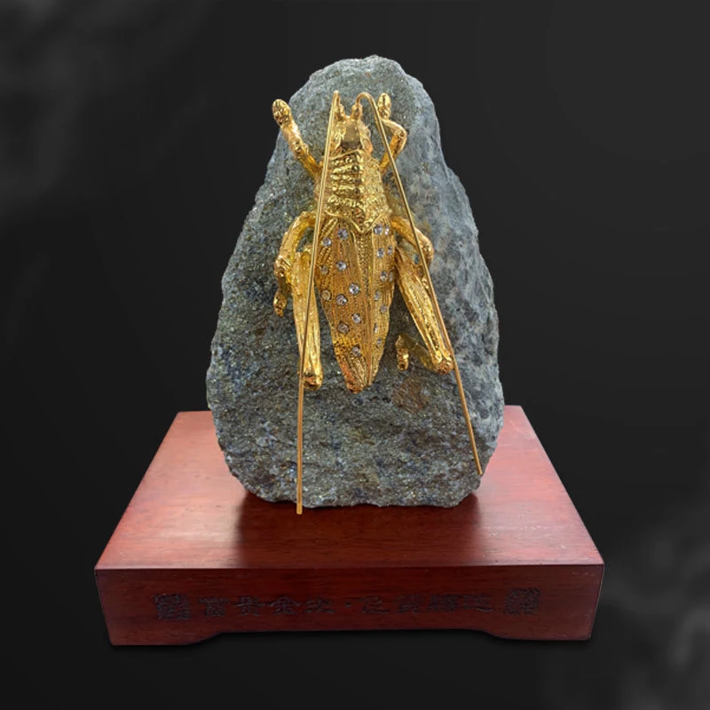 家居装饰品摆件，富贵金生，飞黄腾达，金矿石工艺品摆件