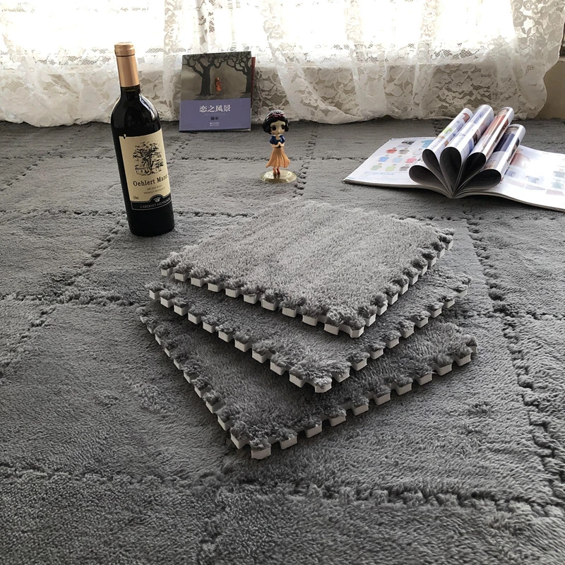 地毯毛绒客厅阳台地毯垫子地垫毛绒床边毯泡沫大面积飘窗垫窗台垫