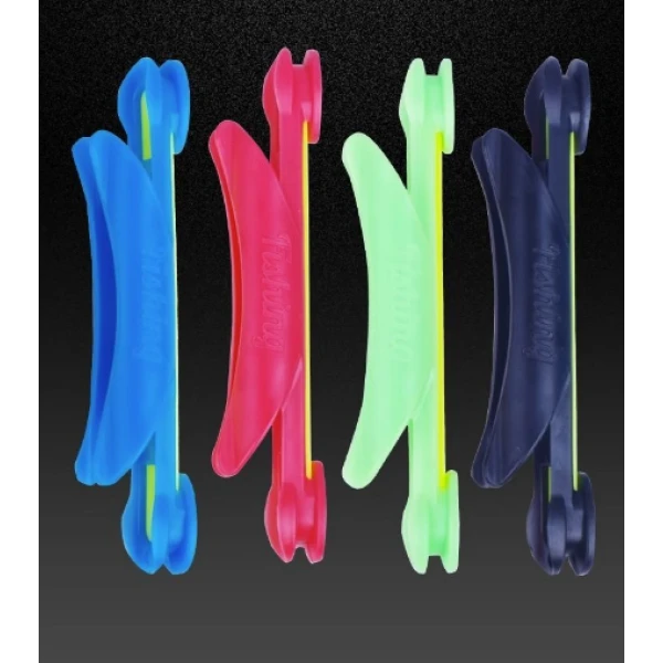 鱼竿收线器绕线卡夹手竿通用钓鱼线绕线板泡沫鱼杆缠线器大号卡扣