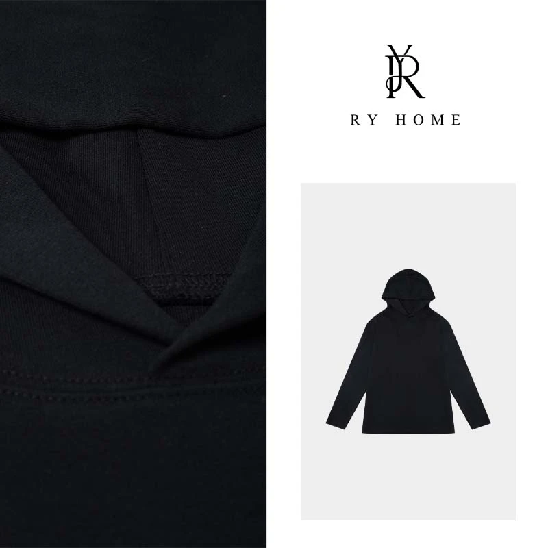 【容雨RYHOME】赛罗棉宽松帽衫极简显瘦连帽纸片人卫衣Y1031