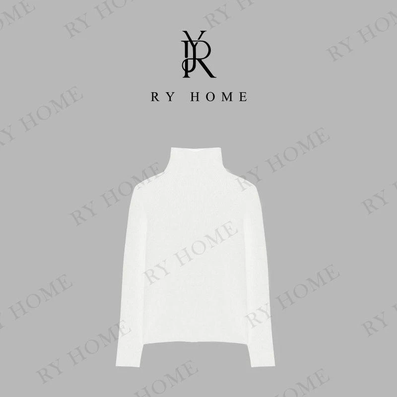 【容雨RYHOME】100山羊绒＋堆堆领毛衣打底衫243M2738