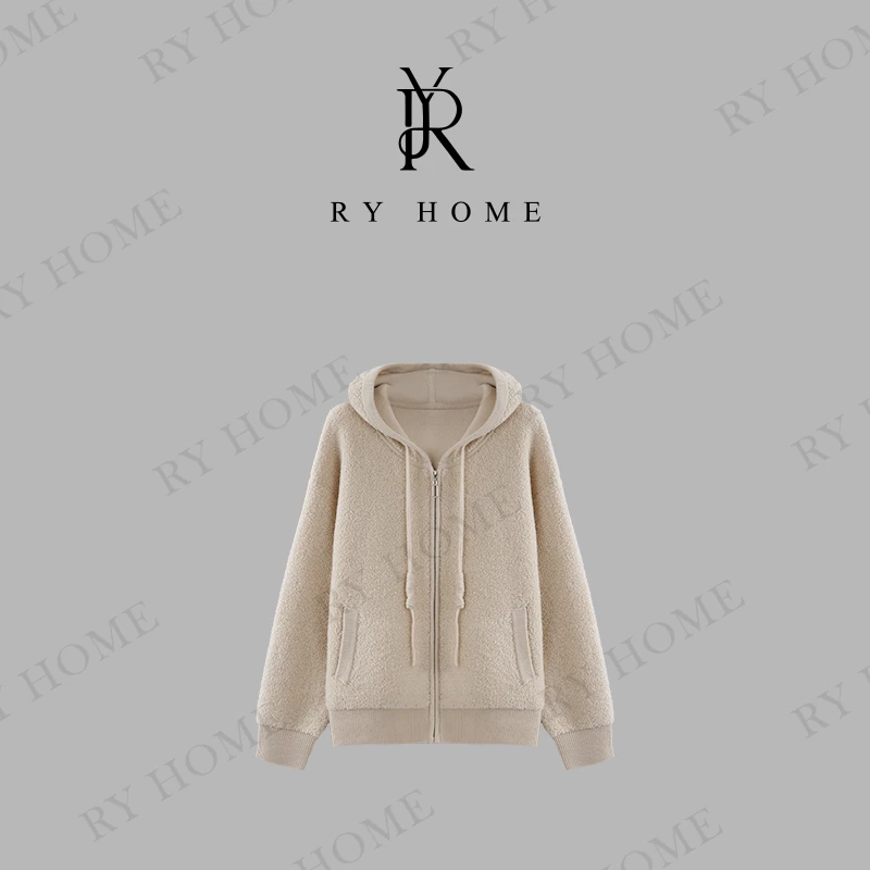 【容雨RYHOME】“梧桐”100绵羊毛袖开衫外套243W1824