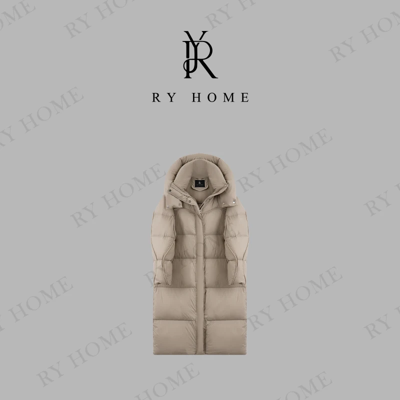 【容雨RYHOME】90白鸭绒~极寒之冬“被子款”连帽长款羽绒服244YF1197