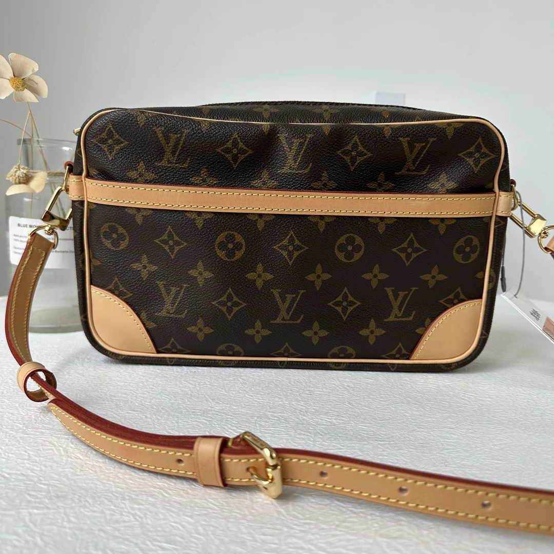 95新 LouisVuitton/路易威登 中古lv斜挎相机包28cm/配皮换新