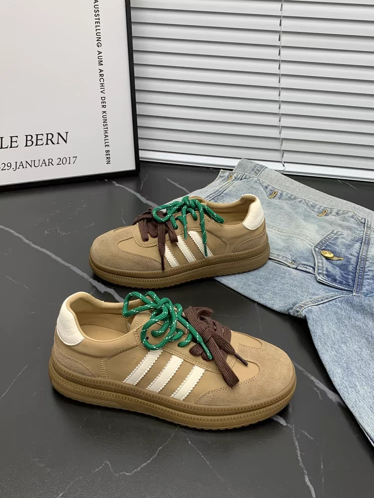 诗涵家 真皮爆款德训板鞋9712