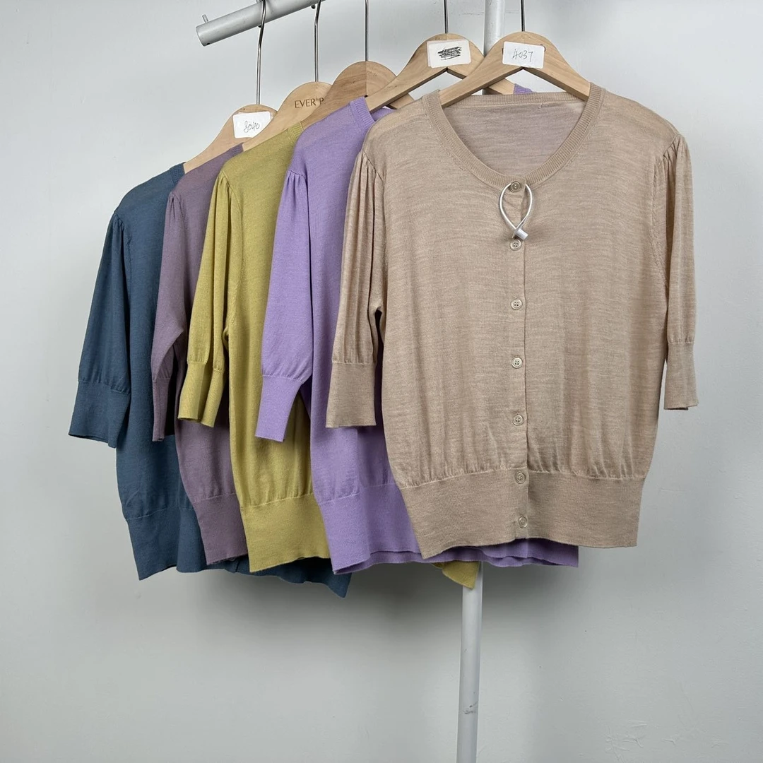 9053休闲毛衣时尚百搭上衣简约纯色舒适针织秋季女士潮流秋冬气质