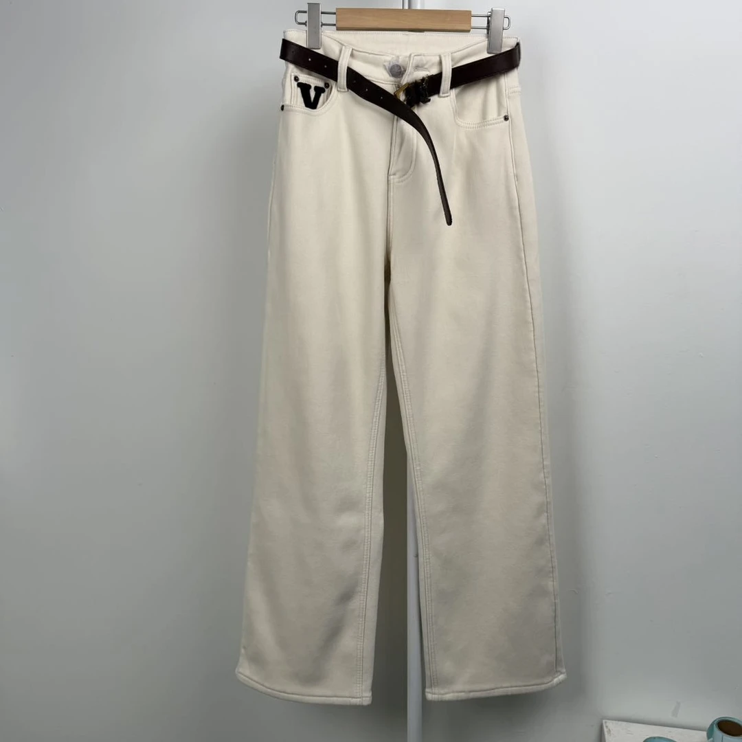 2065厚裤子显瘦休闲裤百搭水洗牛仔高腰时尚牛仔裤夏季不规则气质