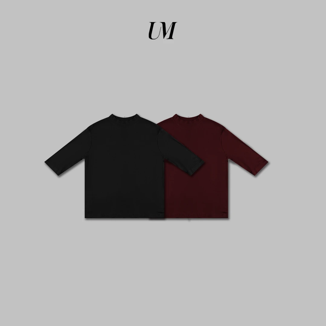 【U.M】两件装赫本衫修身时尚百搭中短袖