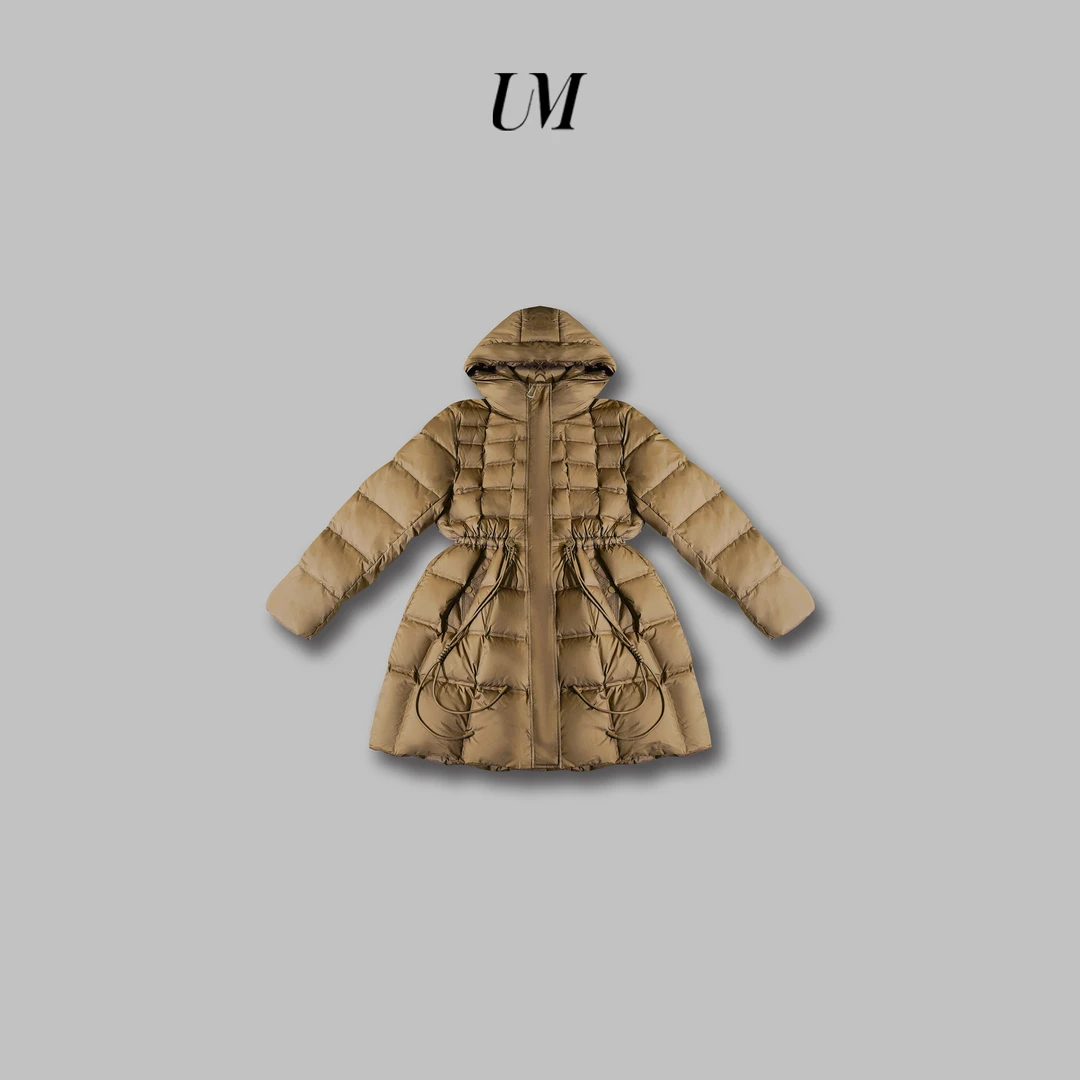 【U.M】一手长连帽收腰羽绒服8688