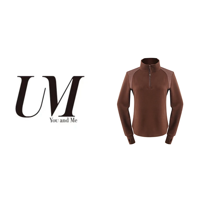 【U.M】立领拼接拉链上衣