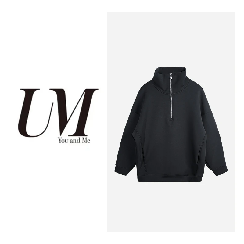 【U.M】设计师款半拉链立领长袖炫酷百搭外套