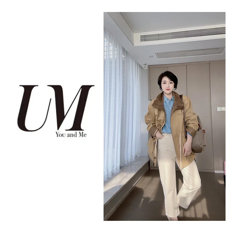 【U.M】立领收腰款一手长风衣