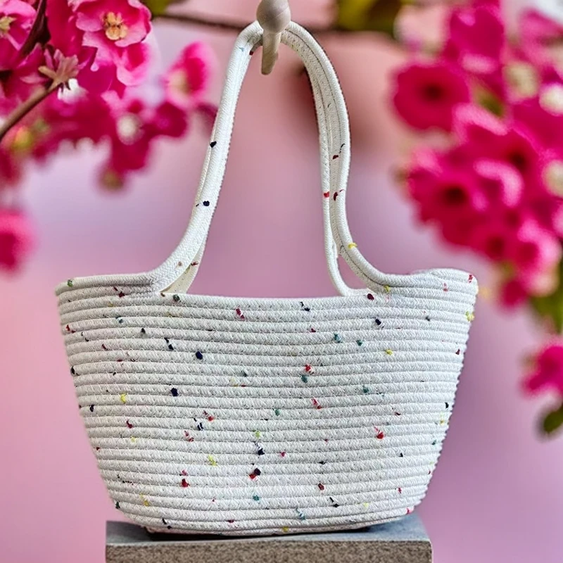 彩球小包包可爱软萌休闲潮流肩包斜跨时尚百搭女士夏季镂空单肩