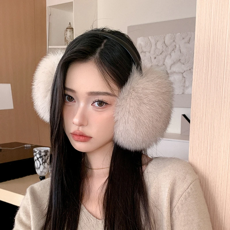 狐狸毛耳罩保暖耳套冬天耳包冬季耳暖女可爱耳朵护耳神器耳捂网红