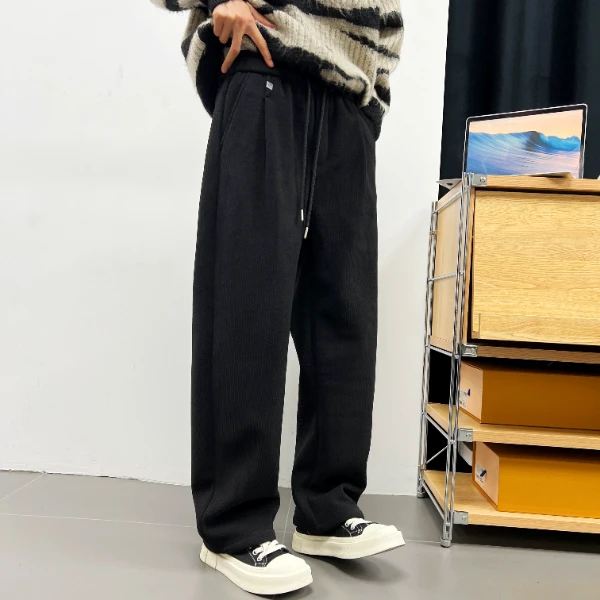 24年新品秋冬男士加厚工装裤百搭潮流宽松工装裤休闲裤直筒