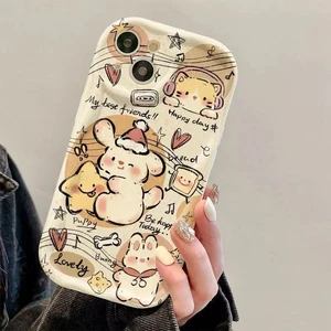 音律兔子适用iphone15pro/14手机壳苹果13/12/11华为vivo小米oppo
