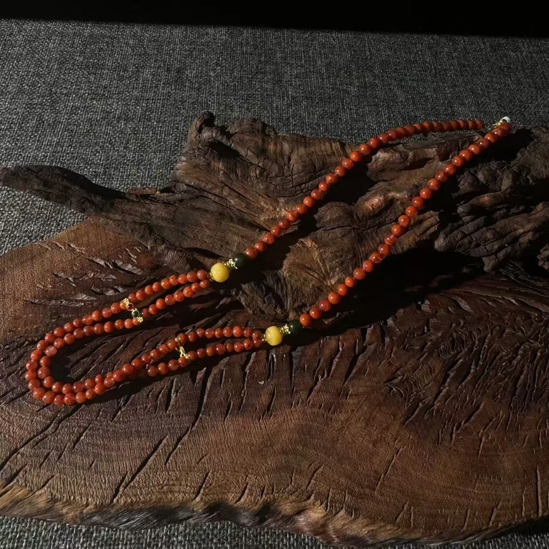 5mm川料南红DIY项链/23996700188