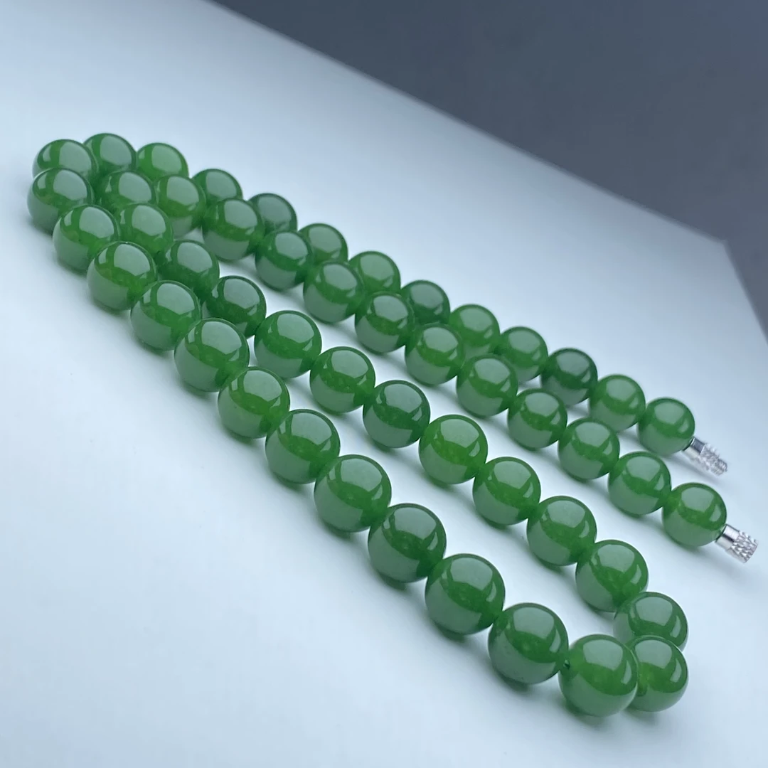 185号精品辣绿项链10mm多样性发一件