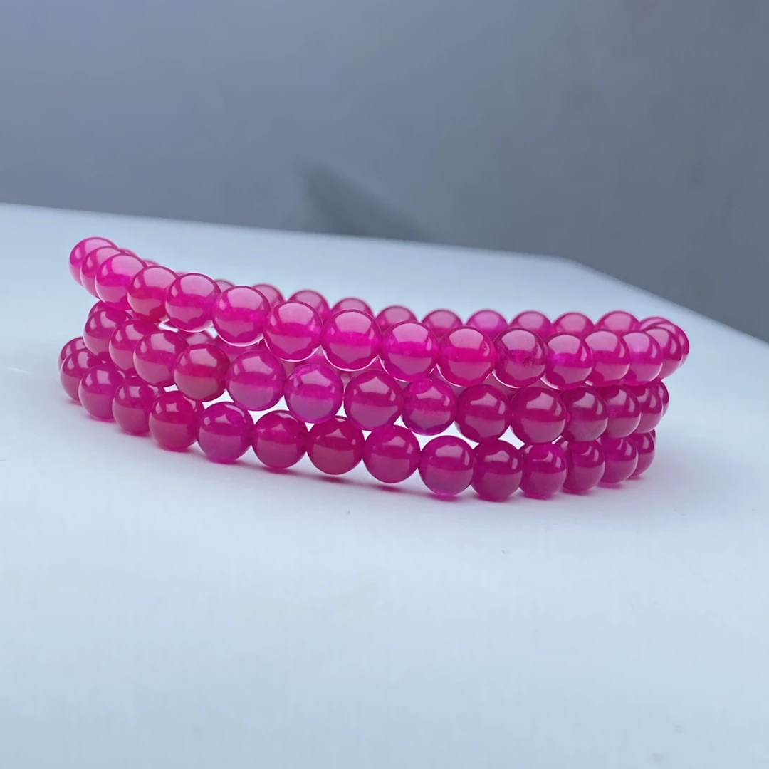 638号精品高货鲁比红多圈手链6mm多样性发一件