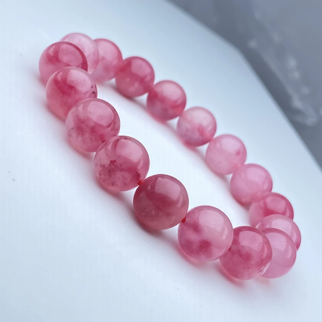 YHY-82精品高货樱花雨粉苏手串手链12mm多样性发一件