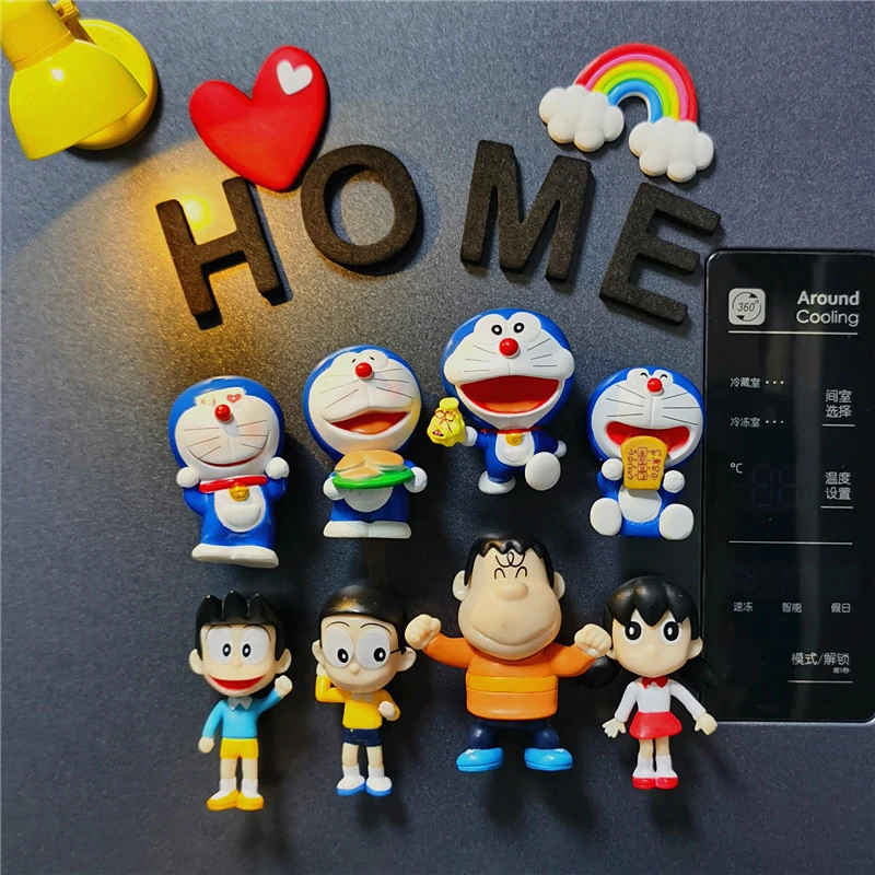 创意冰箱贴卡通哆啦a梦磁贴机器猫冰箱贴冰箱贴磁铁可爱网红爆款