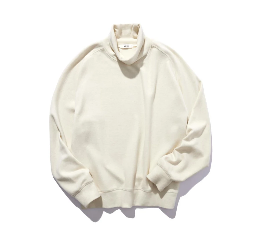 22061-B-【高领内搭】310克订织双色双面防寒保暖德绒T恤卫衣男女