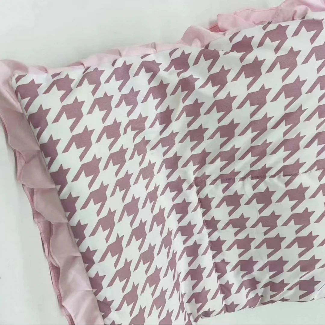 【高货清仓】DS时尚亲肤印花花边黄金丝春秋被-颜色不挑