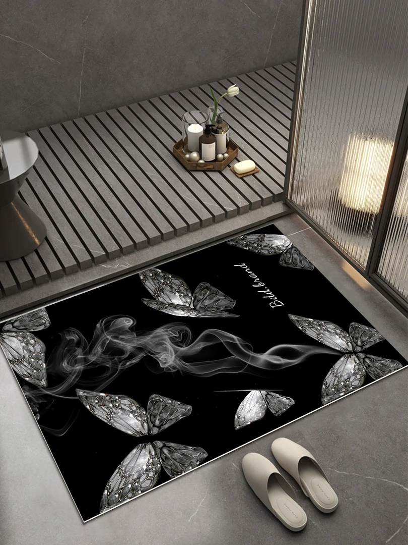 简约超维吸水皮革浴室入户门垫地垫居家好物防滑耐脏好打理沥水垫