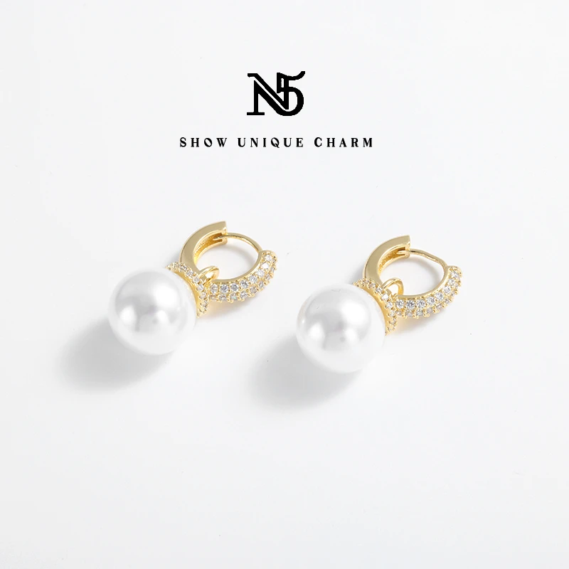 可拆卸设计款多戴美拉德小香风精致高级耳环14mm【春日花花】