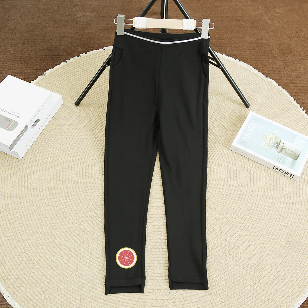 女士时尚修身舒适弹力春秋百搭休闲紧身裤显瘦通勤风纯色P-2B471