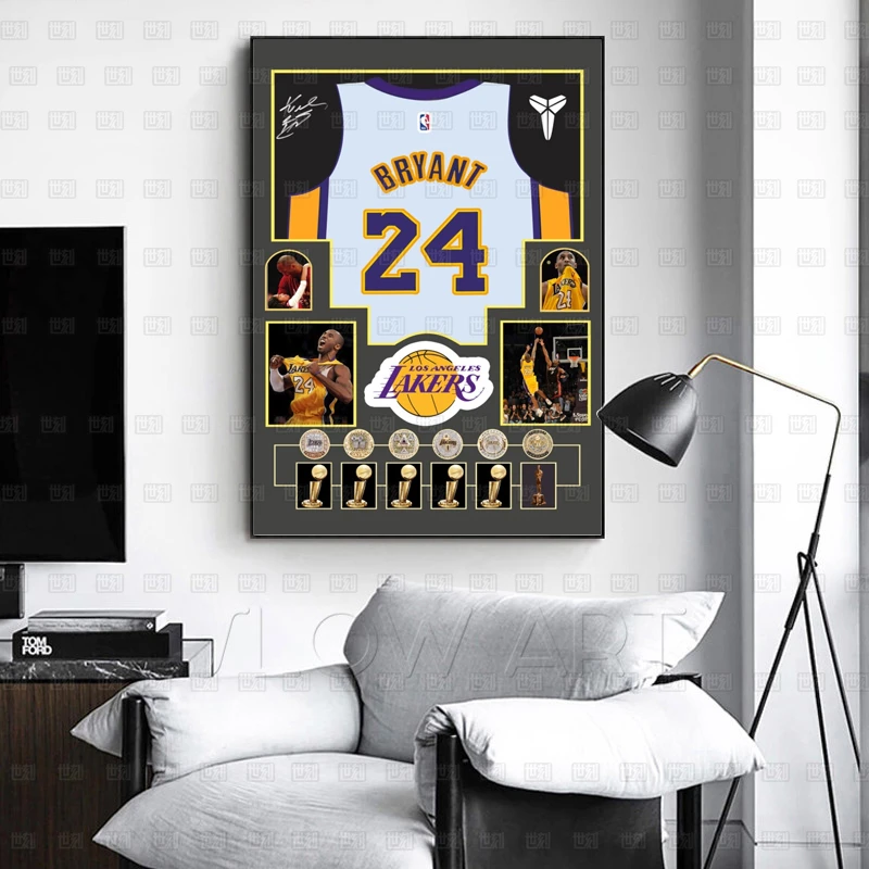 NBA篮球詹姆斯创意挂画球星球衣挂画乔丹库里科比篮球球衣装饰画