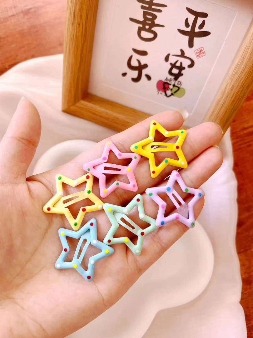可爱发夹发卡夹子头饰发饰卡子星星小女孩小发夹饰品