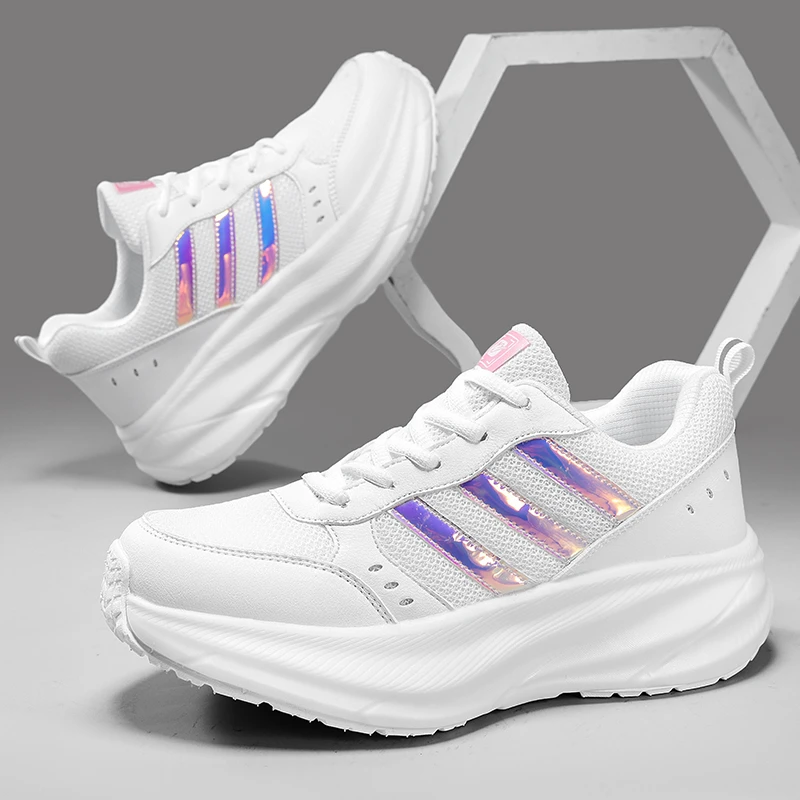 【粉丝福利】佳木斯健身操新款网面运动休闲舒适时尚训练白鞋2031