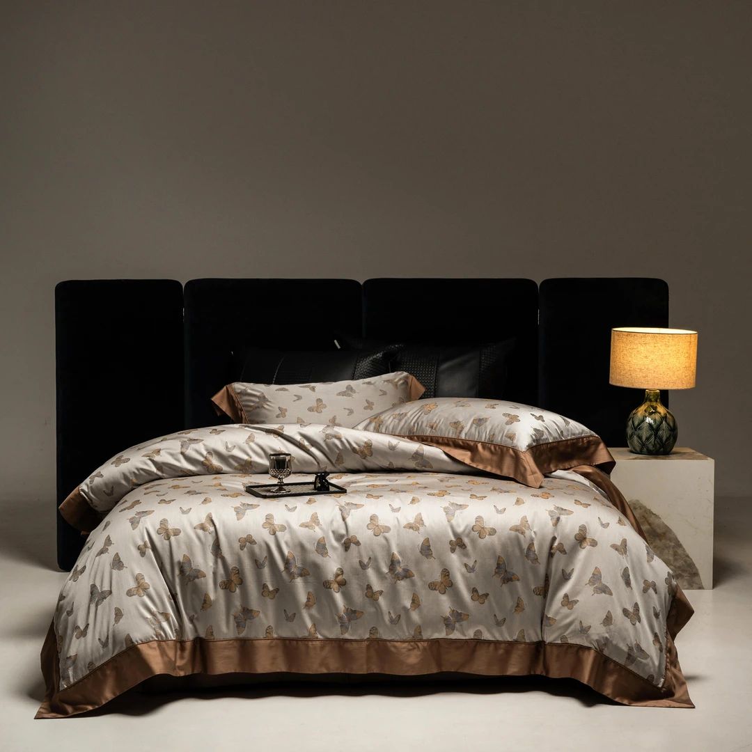 线下款-天丝棉色织提花四件套宽边工艺套件-安德鲁系列