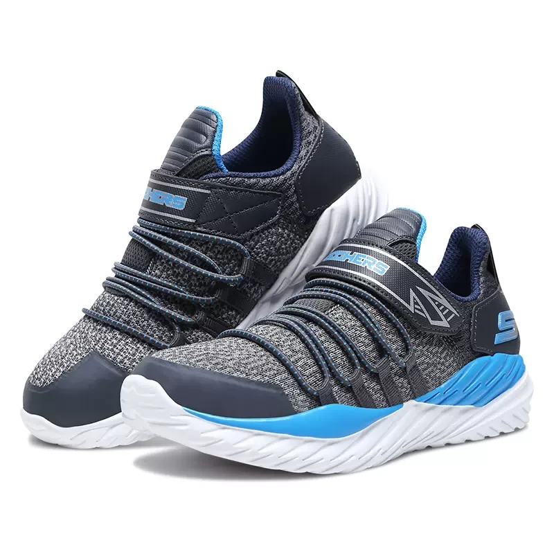 SKECHERS/斯凯奇男女童鞋闪穿魔术贴休闲跑步运动鞋软底轻盈97766