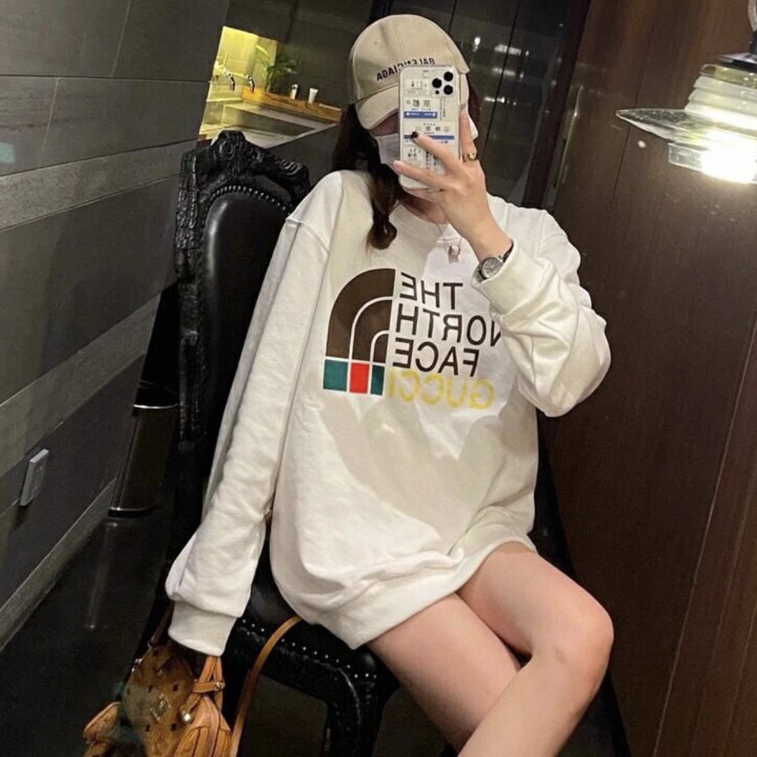 Gucci 古驰 北面联名款 卫衣 白色 XXS码 全新带吊 GM000415