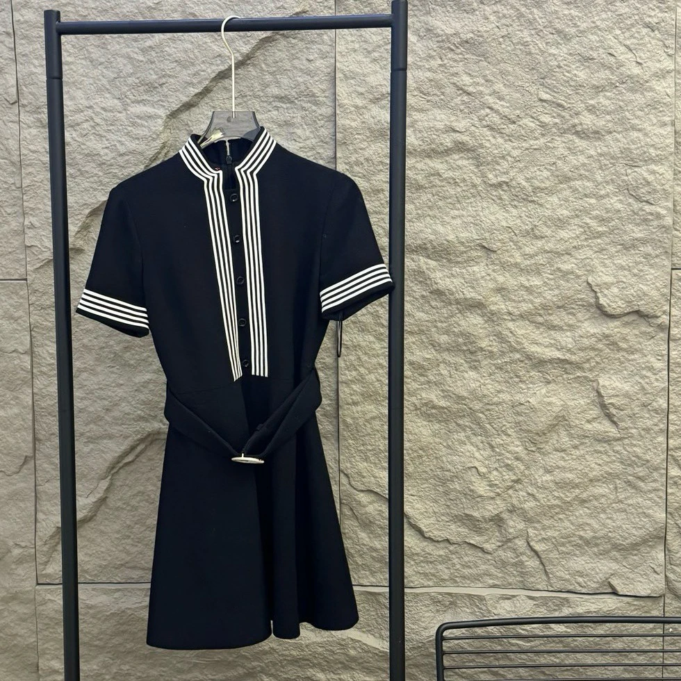 Gucci/古驰/G字腰带 短袖连衣裙 36码 99新 GM000397