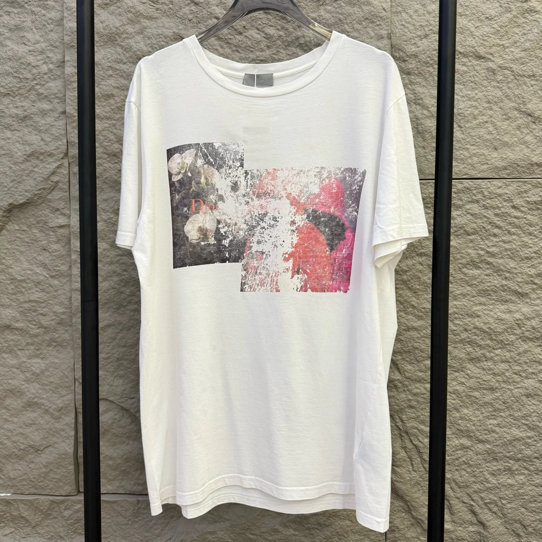 Dior/迪奥/印花短袖 L码 8成新 GM000660
