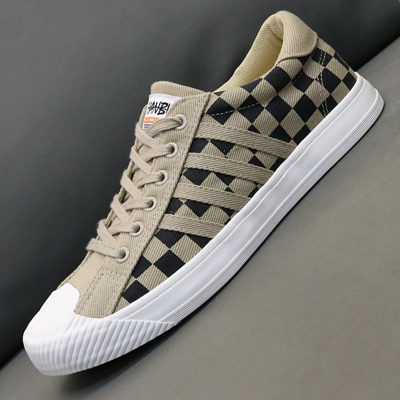 极速发货！2025春季新款男士帆布鞋休闲时尚低帮潮流韩版休闲男鞋