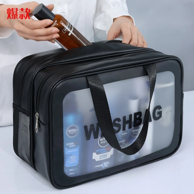 干湿分离双层透明旅行必备神器男士便携式化妆品收纳袋洗漱包防水