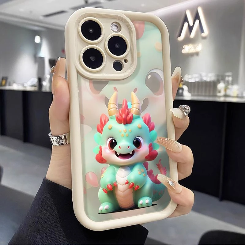 小奶龙苹果15ProMax手机壳iPhone14新款13防摔12简约11软壳X女7/8