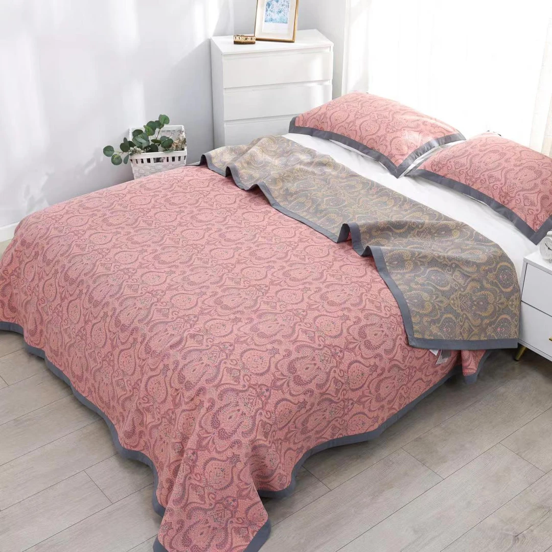 【凯撒】240*300cm高端舒适全棉大尺寸双人透气盖毯四季通用